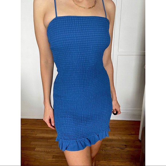 NWOT STORIA medium blueberry colored adorable dress - Picture 2 of 16